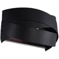 Zumaline Applique murale TORNADO noire 1xE14x40W en métal, dimensions : 15x13x25 cm, IP20,