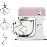 Kenwood Robot Pâtissier Multifonction kMix KMX754PP, Moteur 1000W, Bol en Verre 5L, Rose Pastel