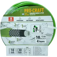 Procraft Tuyau d'arrosage vert PR-4GH1310F