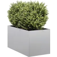 Prolenta Maison Exclusive - Jardinière 40x80x40 cm en acier galvanisé