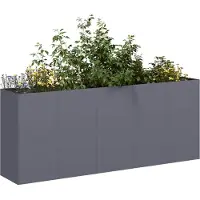 Prolenta Maison Exclusive - Bac à plantes anthracite 200x40x80 cm Acier laminé à froid