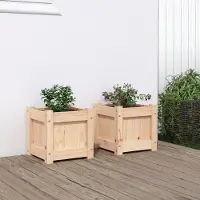 Prolenta Maison Exclusive - 2 bacs à plantes en pin massif
