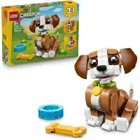 LEGO Creator 3-en-1 Les Adorables Animaux, Chiot Joueur, Jeu de Construction 8 ans et Plus, Se Transforme en Écureuil ou Canard, 31382