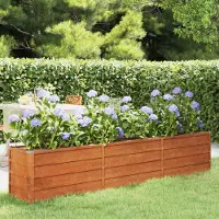 Prolenta Maison Exclusive - Jardinière surélevée Rostig 240 x 40 x 45 cm en acier Corten
