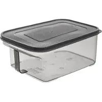Orion Récipient de cuisine Récipient alimentaire Boîte de stockage pour flocons de céréales Gruaux Farine Pâtes Sucre Produits en vrac avec couvercle Poignée de transport 2,6l MATRIX