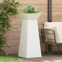 Prolenta Maison Exclusive - Jardinière colonne blanche 40 x 40 x 100 cm