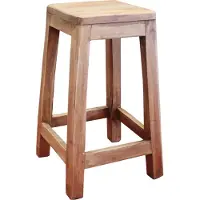 Markenlos Tabouret de bar en bois massif, classique et stable, rétro
