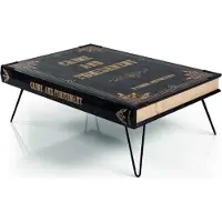 Xl Moebel Gmbh Designer table basse salon meuble Loft noir livre table de luxe