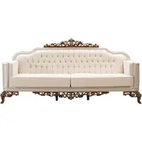 AEA Ensemble de canapés 3+1+1+1 places table basse de luxe ensemble canapé fauteuil tissu baroque