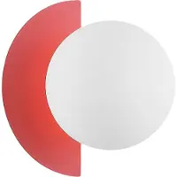 ITALUX Applique murale NAUTI rose et blanche 1xG9x25W, verre, dim. : 17x15x16 cm, IP20,