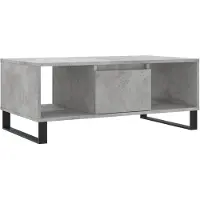 Syfax Table basse Gris béton 90x50x36,5 cm Bois d'ingénierie