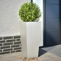 Prolenta Maison Exclusive - Bac à plantes 2 pièces 35x35x75 cm en acier inoxydable