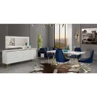 Xl Moebel Gmbh Exklusive Weiße Esszimmer Garnitur Luxuriöser Esstisch x4 Stühle 7tlg