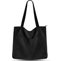 Sonstiges Cordon Sac à bandoulière Femme Noir Grand Sac Sac Shopper