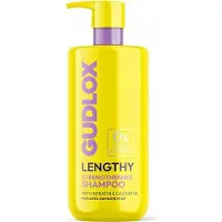 Gudlox Shampooing nourrissant à l'huile de ricin et à la kératine, 400 ml