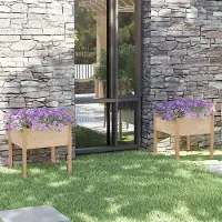 Prolenta Maison Exclusive - Bac à plantes 2 pièces 70x70x70 cm Bois massif Pin