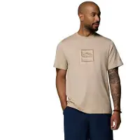 Columbia Csc Seasonal Graphic Short Sleeve T-shirt Beige M Homme