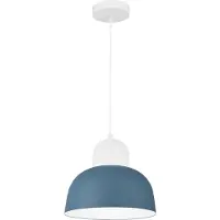 Nova Luce Victoria Lampe à suspendre bleu, blanc