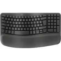 Logitech Wave Keys - Tastatur - kabellos - 2.4 GHz, Bluetooth LE - QWERTZ - Tschechisch - Graphite (920-012307)