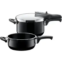 Silit Set autocuiseur Sicomatic t-plus Duo 4,5l 3l Silargan noir 2 pièces