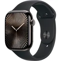 Apple Watch Series 10 4G 46 mm Titane Noir Bracelet Sport S/M