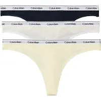 Calvin Klein Lv00qd5209 Thong 3 Units Multicolore XS Femme