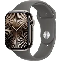 Apple Watch Series 10 4G 46 mm Titane Argent Bracelet Sport S/M