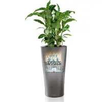 Lechuza Delta Premium 40 - Kit Complet, Blanc Brillant 75 Cm