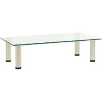 Prolenta Maison Exclusive - Meuble TV 60 x 35 x 17 cm en verre trempé transparent