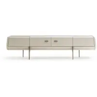 AEA Meuble TV RTV Salon Beige Design moderne Meuble en bois Buffet 230 cm