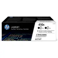 HP 410X Toner Noir Lot de 2 (Grande Capacité)