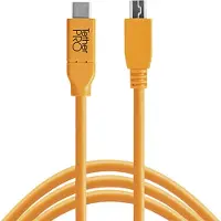 Tether Tools TetherTools TetherPro USB-C Vers Mini-B 5 Broches 4,6 M Orange