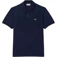 Lacoste Short Sleeved Ribbed Collar Couleur Bleu