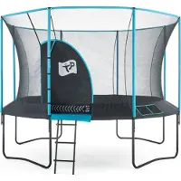 Tp Toys Trampoline "Genius" avec filet de sécurité bleu / noir Ø 427 cm