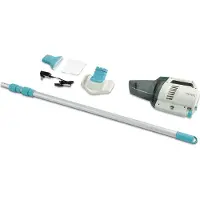 Intex Aspirateur pour spa & piscine avec batterie Blanc