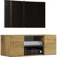 VCM Meubles Meuble Télévision | Planche murale | Suspension bas | Dimensions H. 40 x W. 115 x D. 36 cm | Armoire murale - Jusa