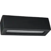 Sollux Applique céramique VEGA noir 1xE27 15W céramique/verre 9.5x9.5x32.5cm