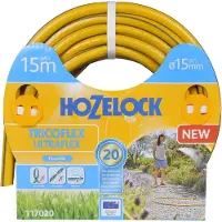 Hozelock Tuyau d’arrosage anti torsion - jaune bandes 3D grises (48 uc/pal) - 19mm - 20m