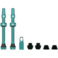 Muc Off Tubeless Valve Kit V2 Universal pour VTT et route, couleur:turquoise, taille:60