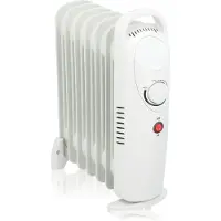 Sonstiges Alpina chauffage électrique 850W radiateur à mazout chauffage blanc 7 ailettes
