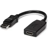 StarTech.com .com DP2HDMI câble vidéo et adaptateur 0,24 m HDMI Type A (Standard) Noir