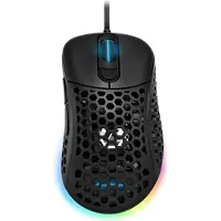 Sharkoon 4044951029013 Maus Shark Light200 Optisch 6 Tasten USB schwarz