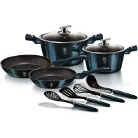 Berlinger Haus Ensemble de casseroles en granit BH-6143 Aquamarine
