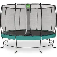 Exit Lotus Premium Trampoline ø366cm – Sur pieds – Rond – Trampoline de Jardin – Vert