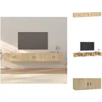 vidaXL Armoires TV murales 3 pièces chêne Sonoma 100x34,5x40 cm - Meubles TV