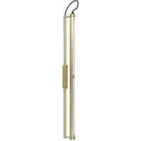 ITALUX Applique LED LEVINGTON laiton-doré-blanc 15 W, blanc chaud, 1 200 lm, métal, dim. : 81 x 5,5 x 7 cm, IP20,