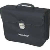 Haberland Sac individuel Nylon Avec Me Serrure de porte Noir