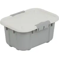 BranQ Bac de rangement Velur 3,6 L gris clair