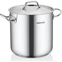 Korkmaz Proline Gastro pot en acier inoxydable très profond 33,5l
