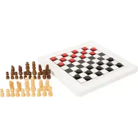 Small Foot Jeu de société Échecs et dames